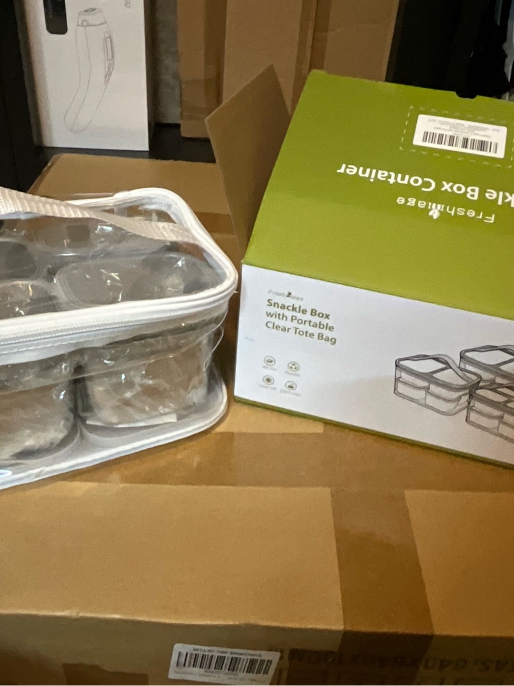 Green Snackle Box Container - 3-Pack - Picture 2 of 4